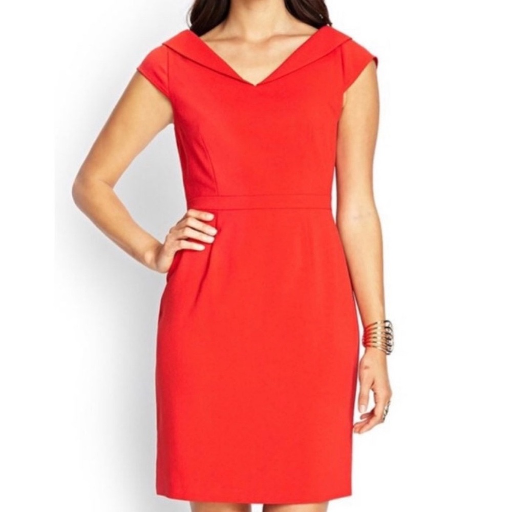 Women’s Red Cap Sleeve Sheath Mini Dress - Size Medium